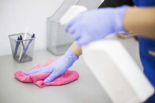 Staff wellbeing and safe cleaning practices in action