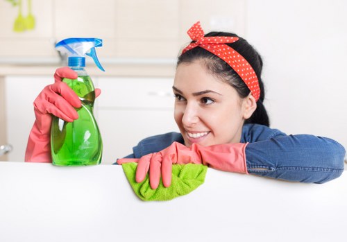 Modern Brompton workplace after professional office cleaning